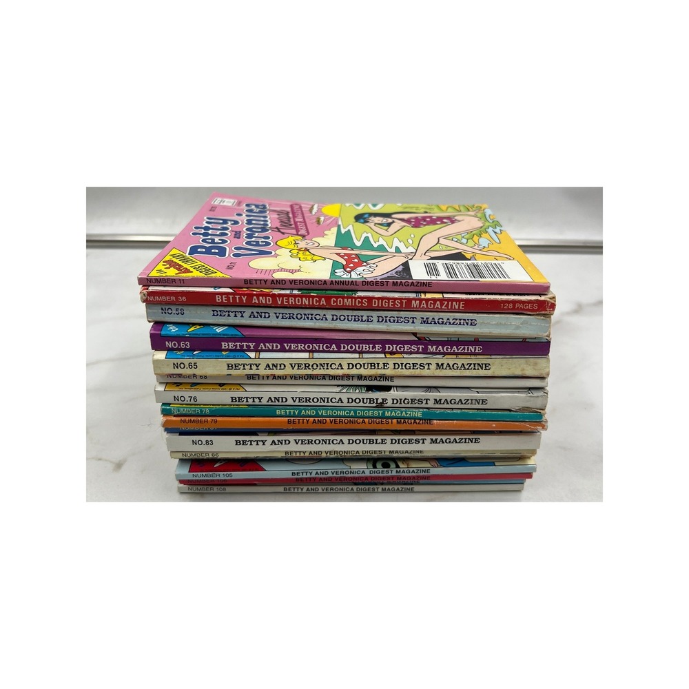 Archie Comics Betty and Veronica Digest Magazine Lot of 17 VTG Archie Library